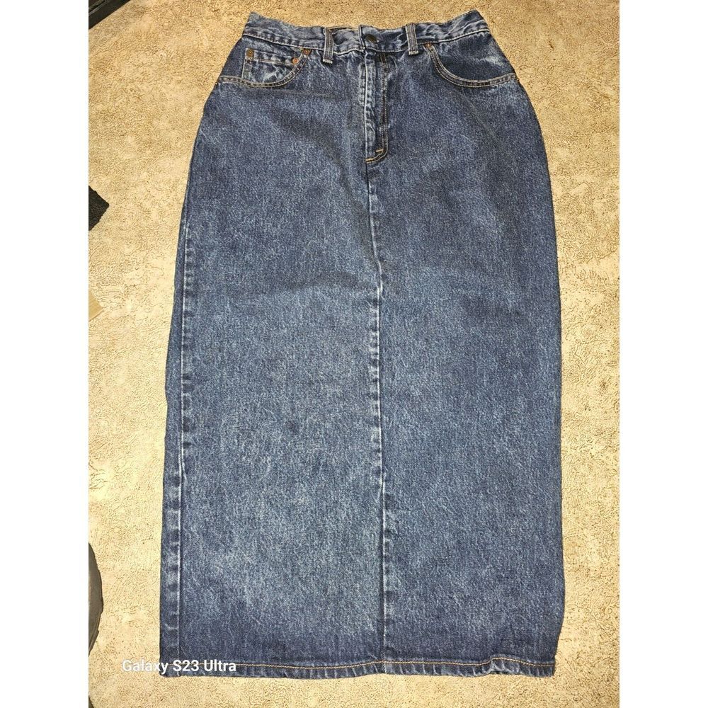 Vintage Levis Denim Skirt 98505 1212 Size 12 Made In USA